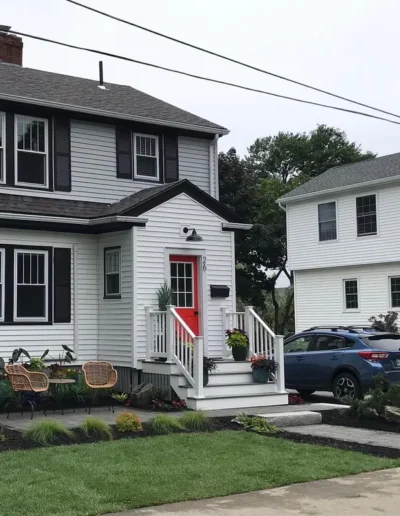 Manicured lawn in greater Portland